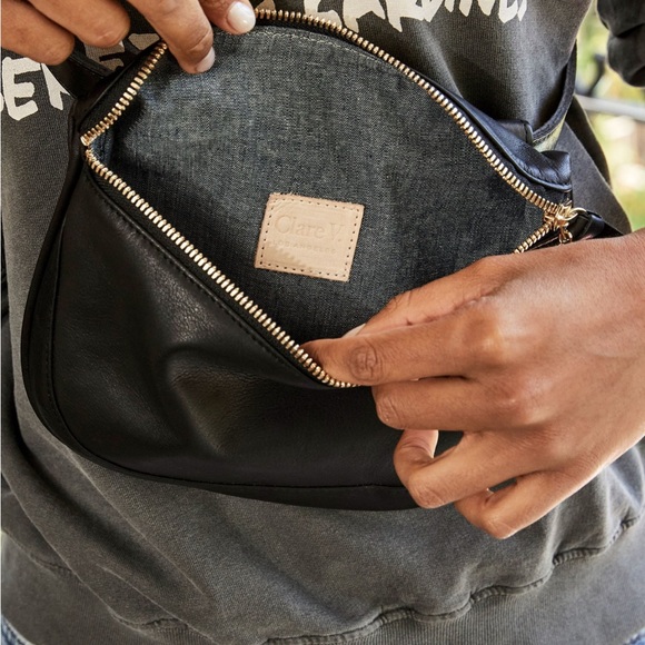 Clare V Fanny Pack - black leather - Picture 3 of 9